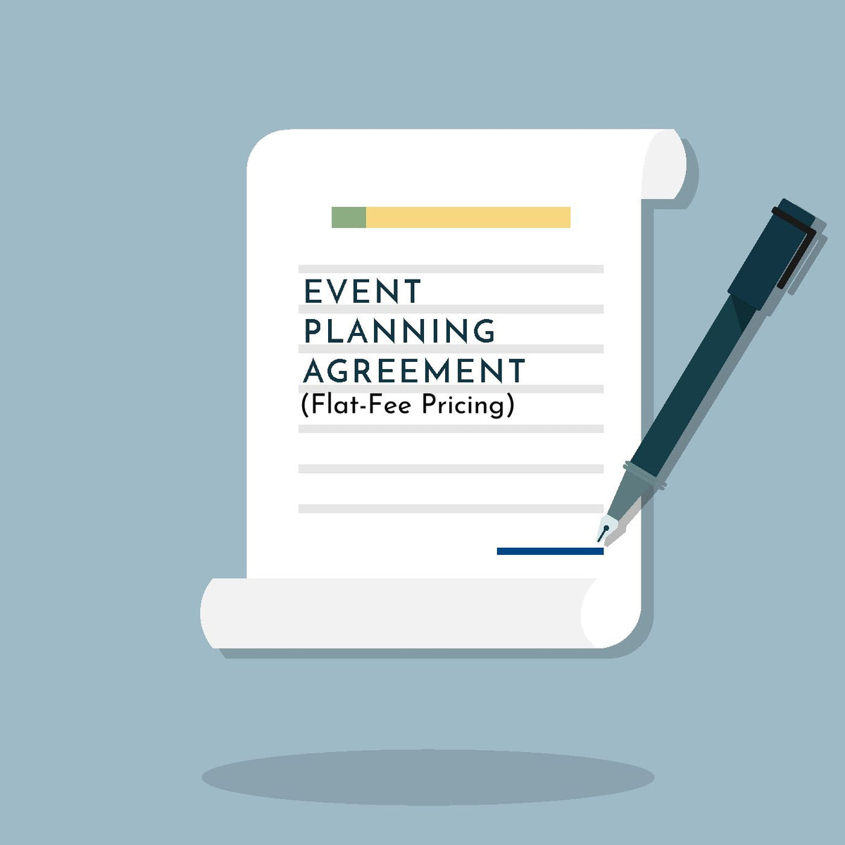Event Planner Agreement (Flat-Fee Pricing)