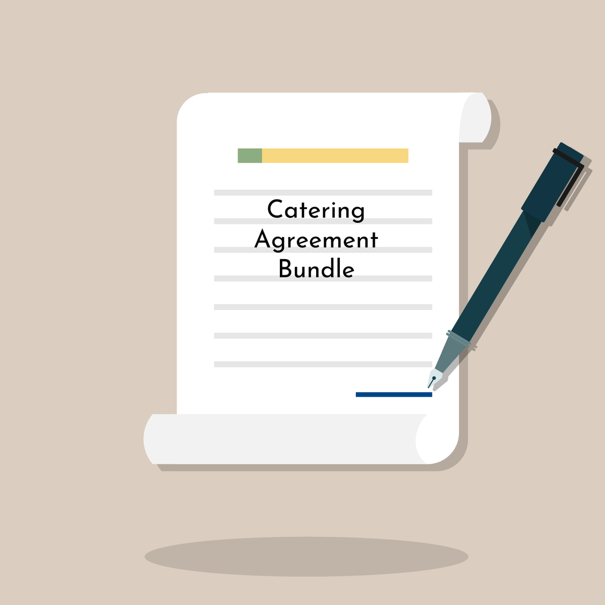 Catering Agreement Bundle template cover